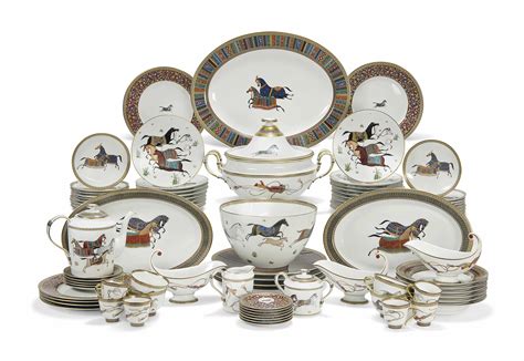 hermes horse china set|hermes plate collection.